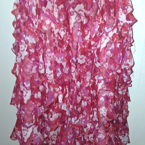 White House Black Market Floral Pink Sleeveless Dress - Picture 2 of 4